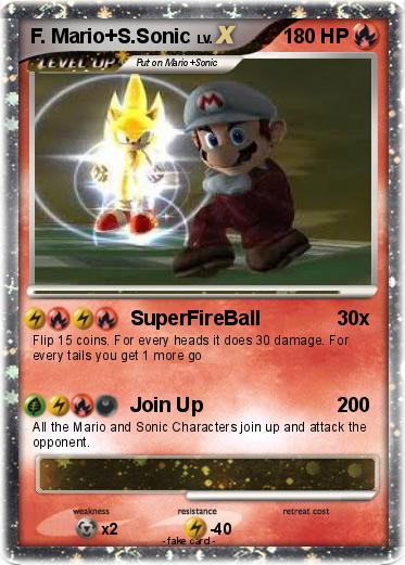 Pokemon F. Mario+S.Sonic