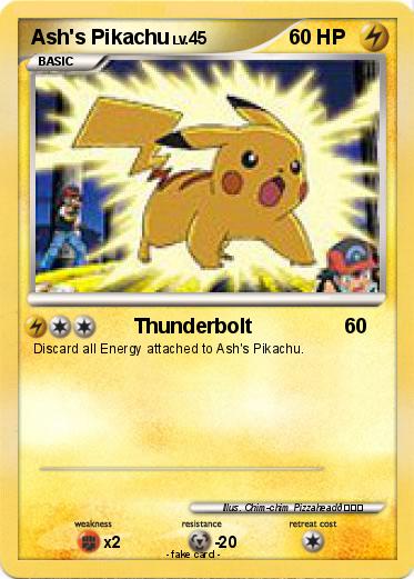 Pokemon Ash's Pikachu