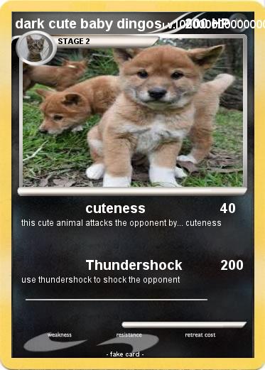 Pokemon dark cute baby dingos