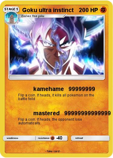 Pokemon Goku ultra instinct