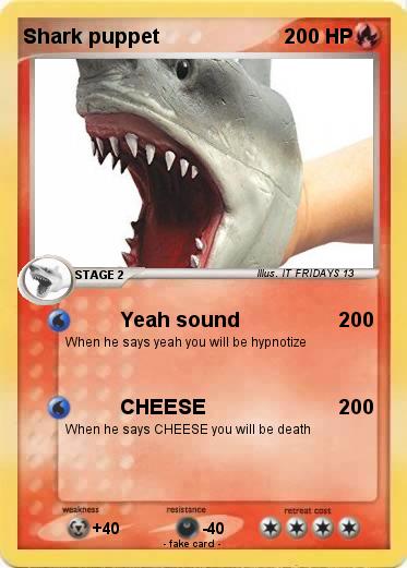 Pokemon Shark puppet