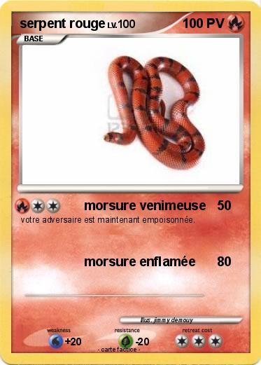 Pokemon serpent rouge