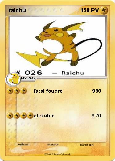 Pokemon raichu