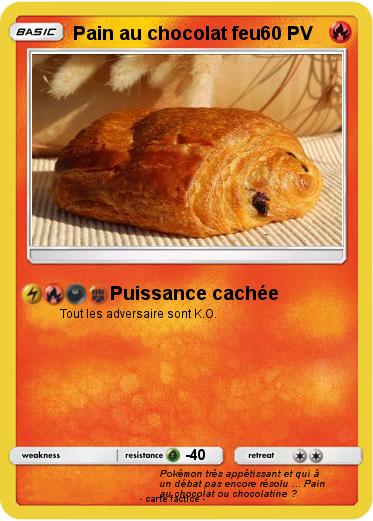 Pokemon Pain au chocolat feu