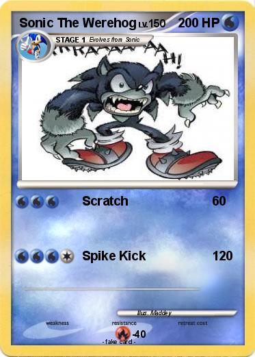 Pokemon Sonic The Werehog
