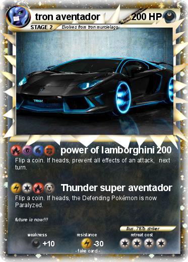 Pokemon tron aventador