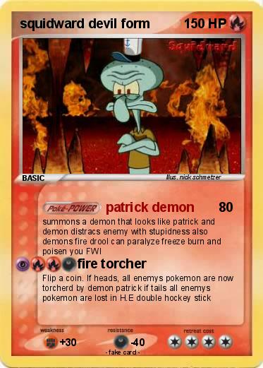 Pokemon squidward devil form