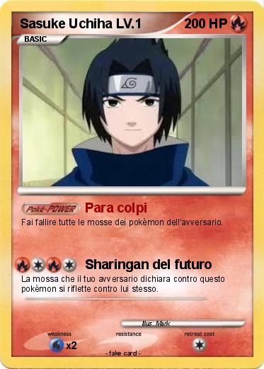Pokemon Sasuke Uchiha LV.1