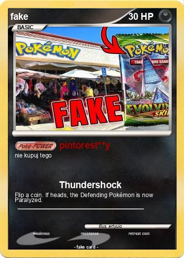 Pokemon fake