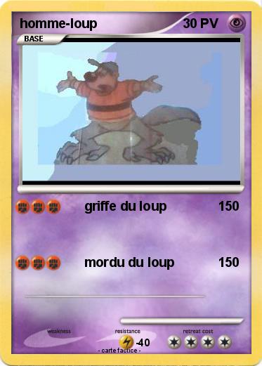 Pokemon homme-loup