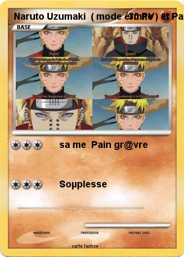 Pokemon Naruto Uzumaki  ( mode érmite ) et Pain