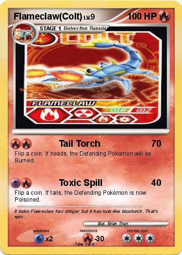 Pokemon Flameclaw(Colt)