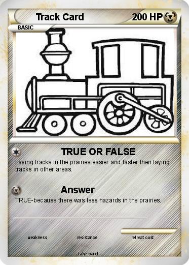Pokemon Track Card