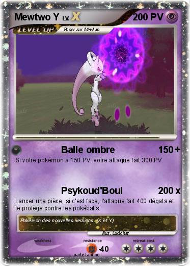 Pokemon Mewtwo Y