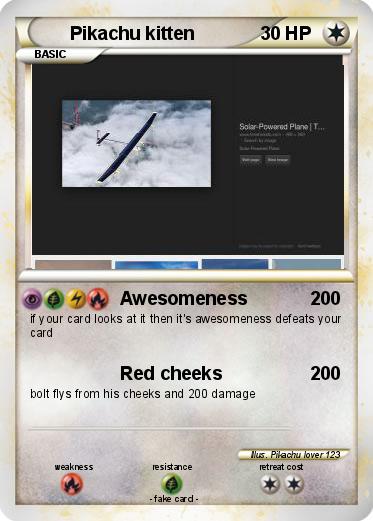 Pokemon Pikachu kitten