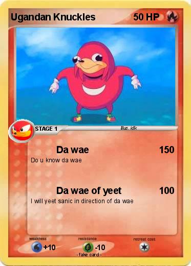 Pokemon Ugandan Knuckles