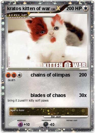 Pokemon kratos kitten of war