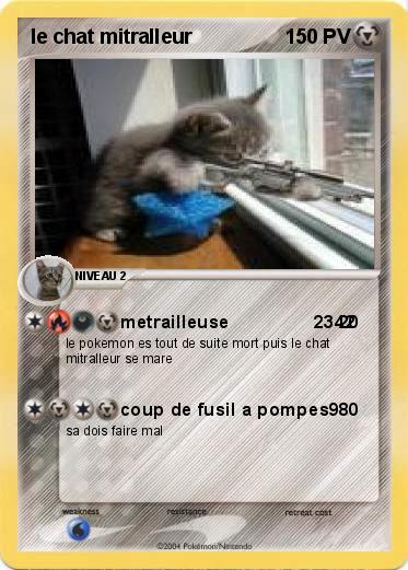 Pokemon le chat mitralleur