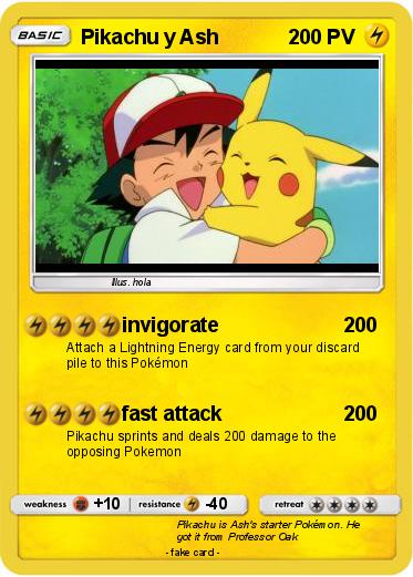 Pokemon Pikachu y Ash