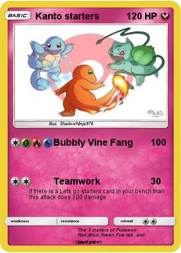 Pokemon Kanto starters