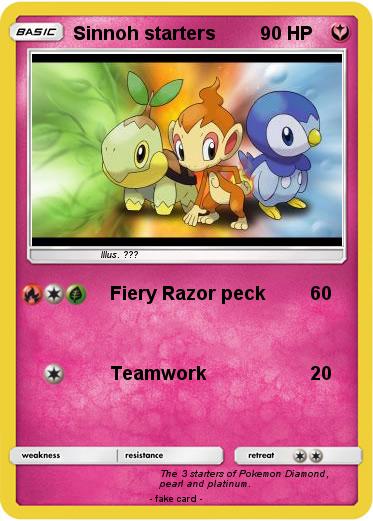 Pokemon Sinnoh starters