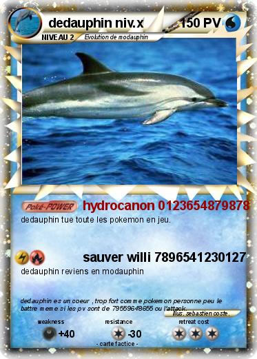 Pokemon dedauphin niv.x
