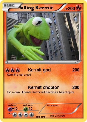 Pokemon falling Kermit