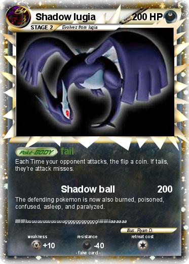 Pokemon Shadow lugia