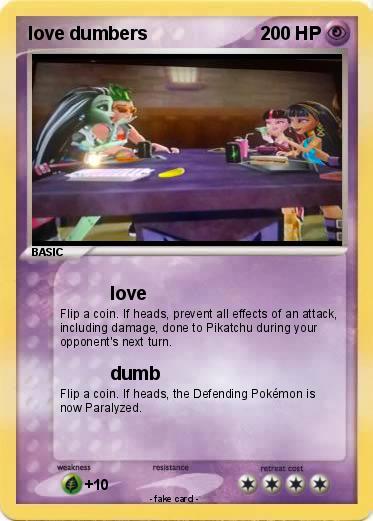 Pokemon love dumbers