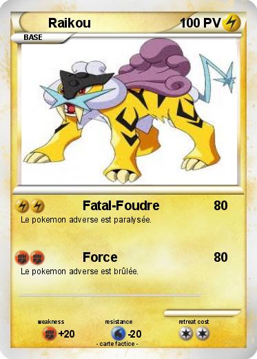 Pokemon Raikou
