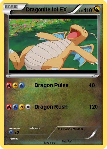 Pokemon Dragonite lol EX