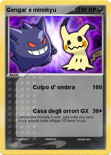 Pokemon Gengar e mimikyu