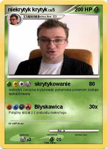 Pokemon niekrytyk krytyk