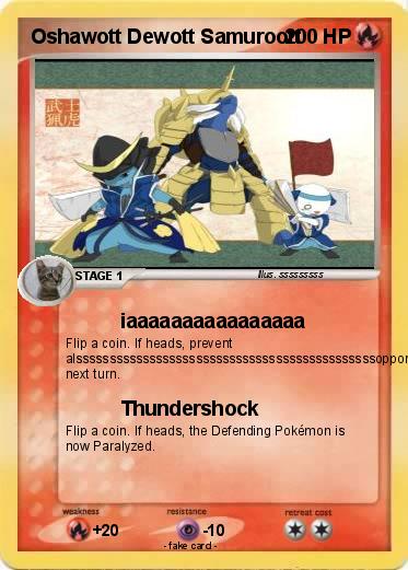Pokemon Oshawott Dewott Samuroott