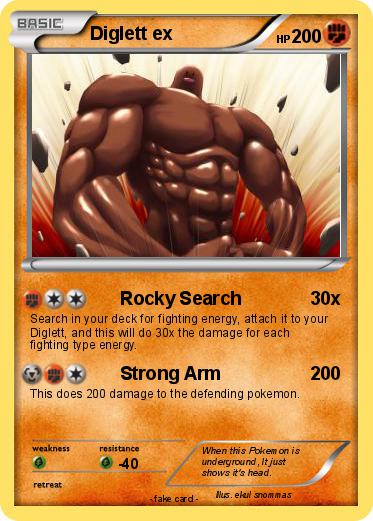 Pokemon Diglett ex