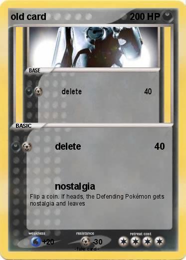 Pokemon old card