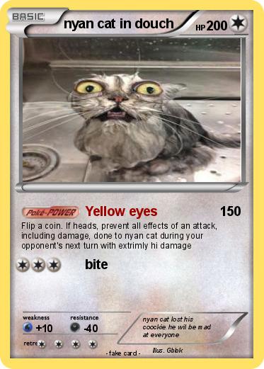 Pokemon nyan cat in douch