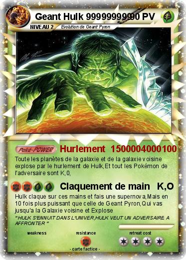 Pokemon Geant Hulk 999999999