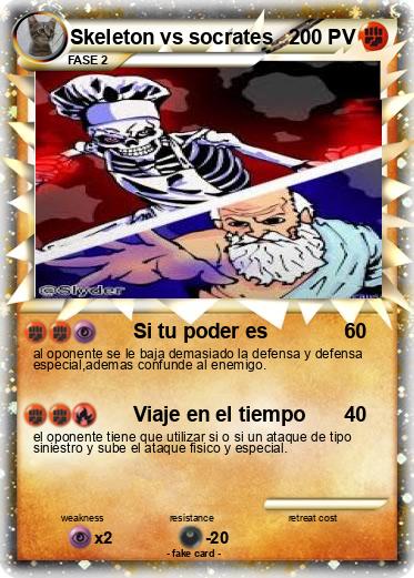 Pokemon Skeleton vs socrates