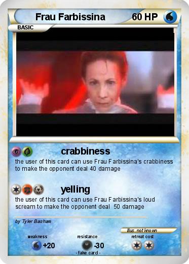 Pokemon Frau Farbissina