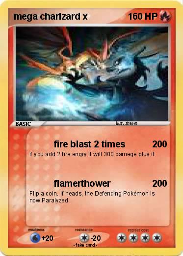 Pokemon mega charizard x