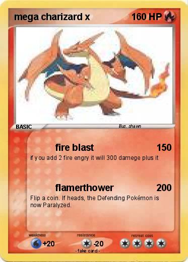 Pokemon mega charizard x
