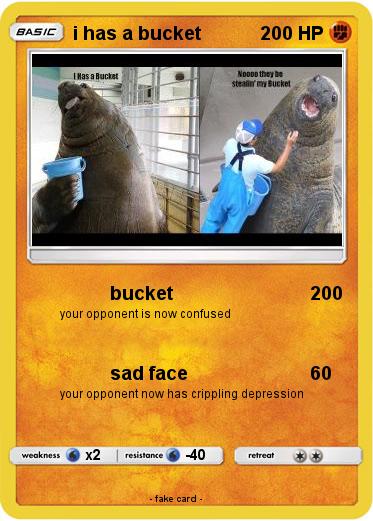 Pokemon i has a bucket