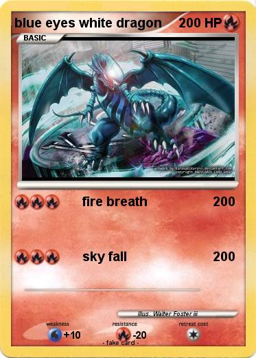 Pokemon blue eyes white dragon