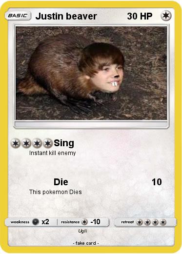 Pokemon Justin beaver