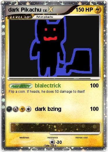Pokemon dark Pikachu