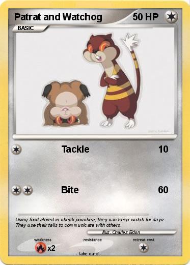 Pokemon Patrat and Watchog