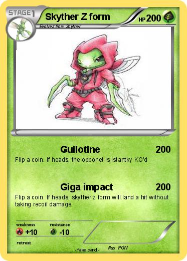 Pokemon Skyther Z form