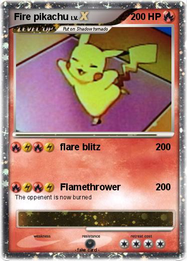 Pokemon Fire pikachu