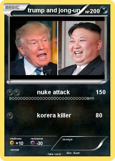 Pokemon trump and jong-un